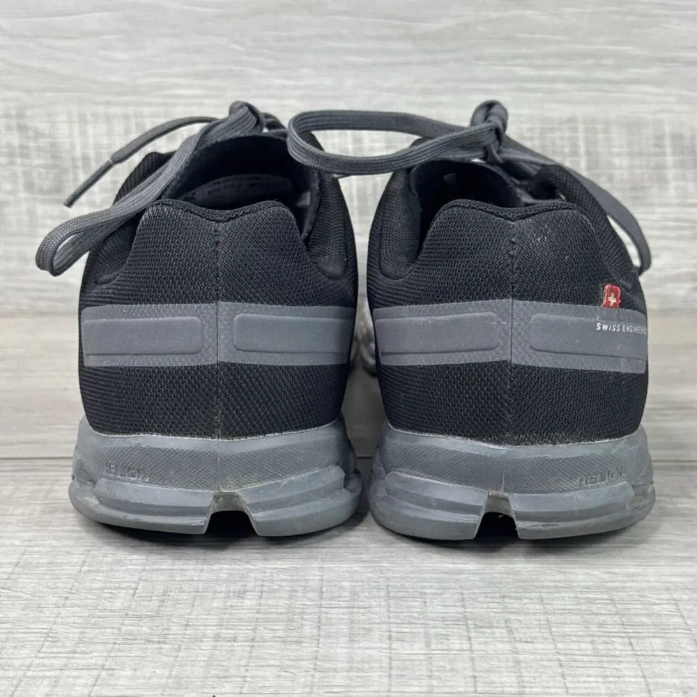 ON Cloudflow Running Trainer Shoes Men's 7.5 Athletic Trainer Black Asphalt - Picture 4 of 8